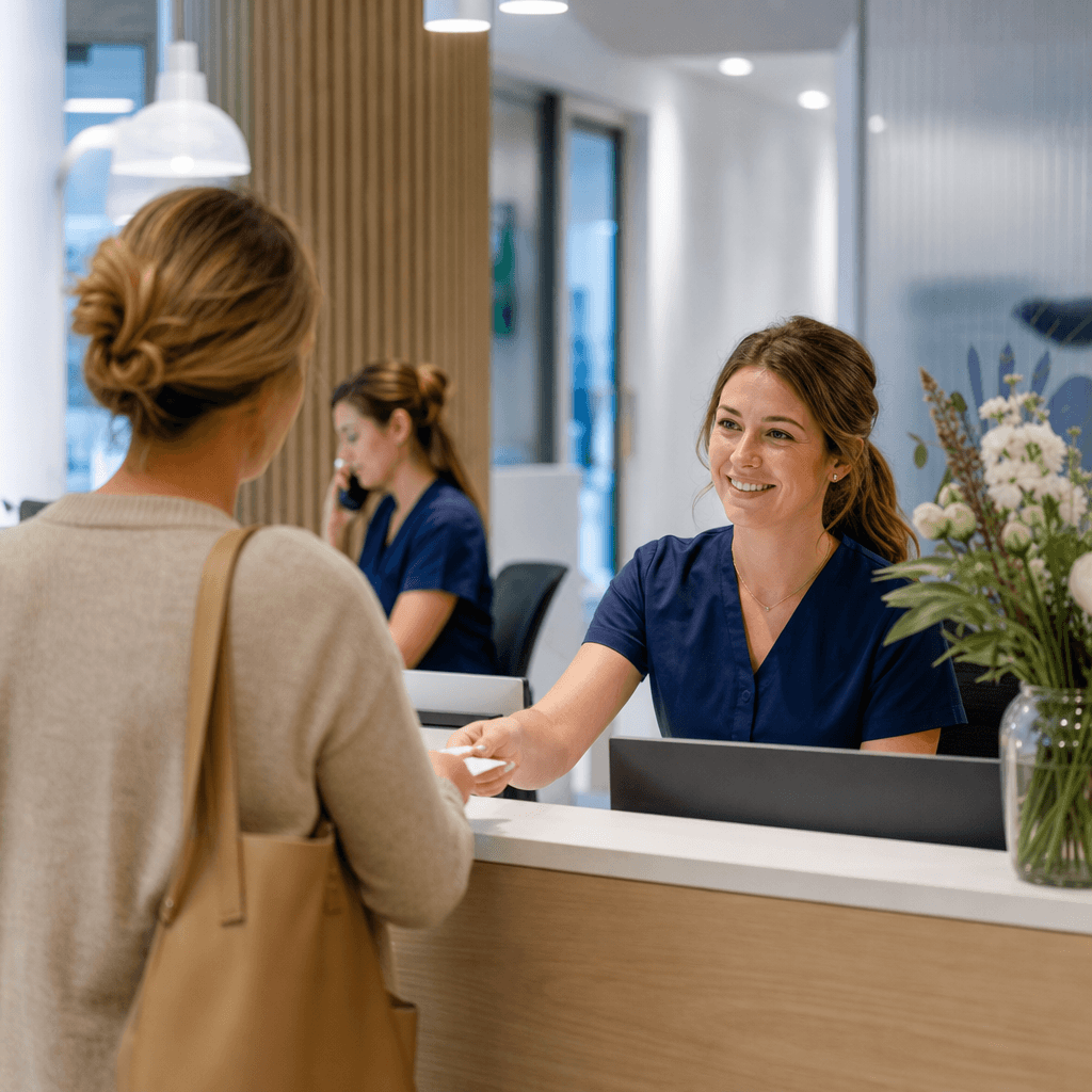 Illustration for article: Receptioniste tandartspraktijk: taken voor de balie