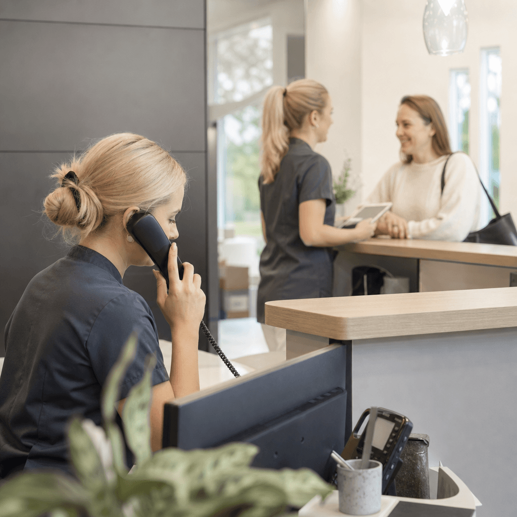 Illustration for article: Telefontid tandklinik: hvorfor det ikke løser problemet