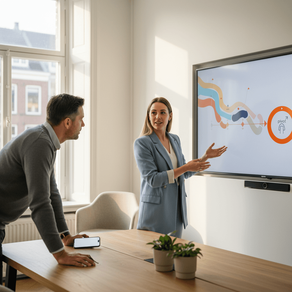 Infographic met tijdlijn die laat zien hoe voice AI evolueerde van simpele IVR naar autonoom teamlid, met 2026 als kantelpunt gemarkeerd